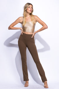 Soft Flare Butter Soft Pants Black, Brick, Brown, Sage