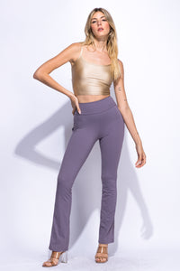 Soft Flare Butter Soft Pants Shadow Grey, Smoke, Steel Blue, Violet