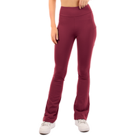 Soft Flare Butter Soft Pants White, Burgundy, Coral Pink, Lavender