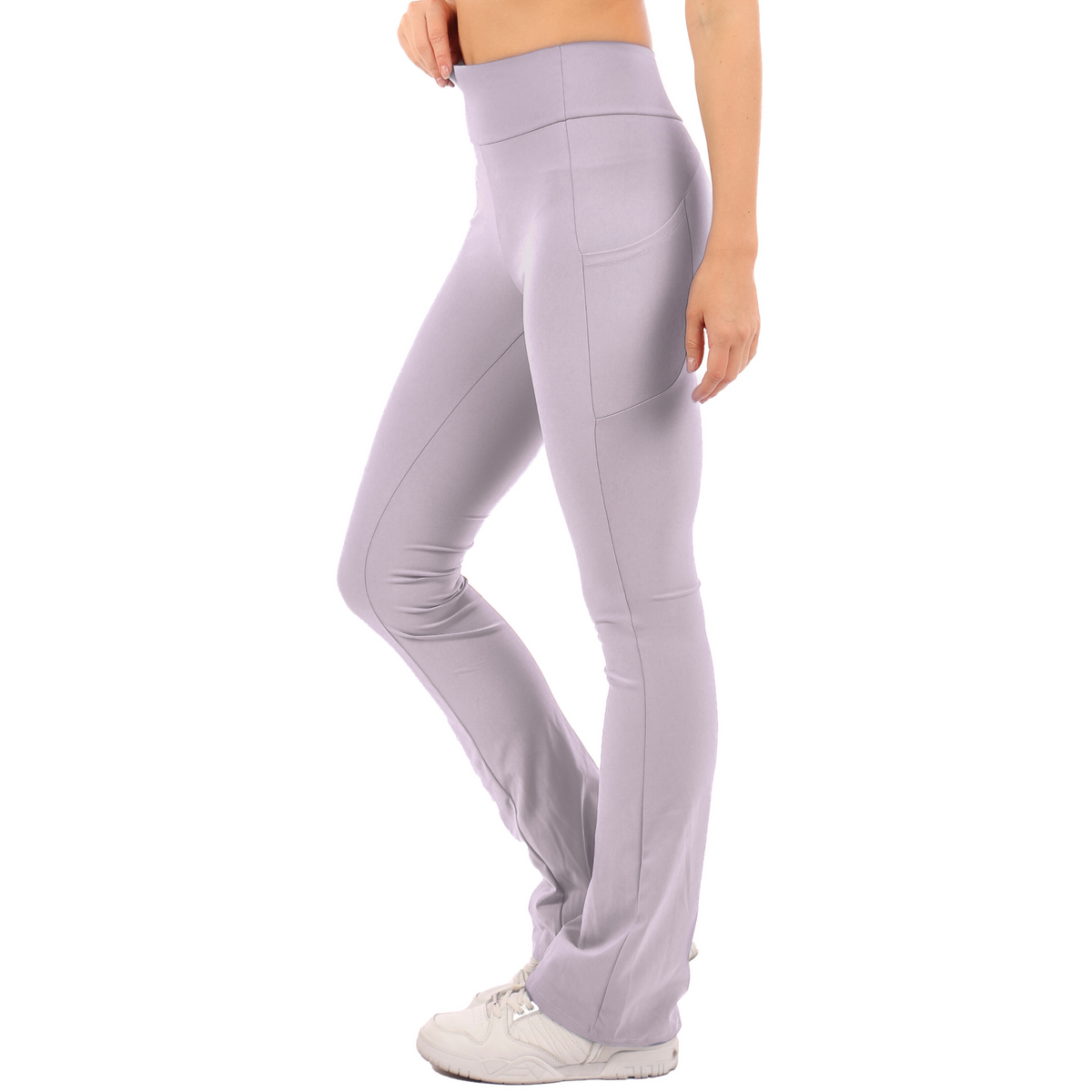 Soft Flare Butter Soft Pants Shadow Grey, Smoke, Steel Blue, Violet