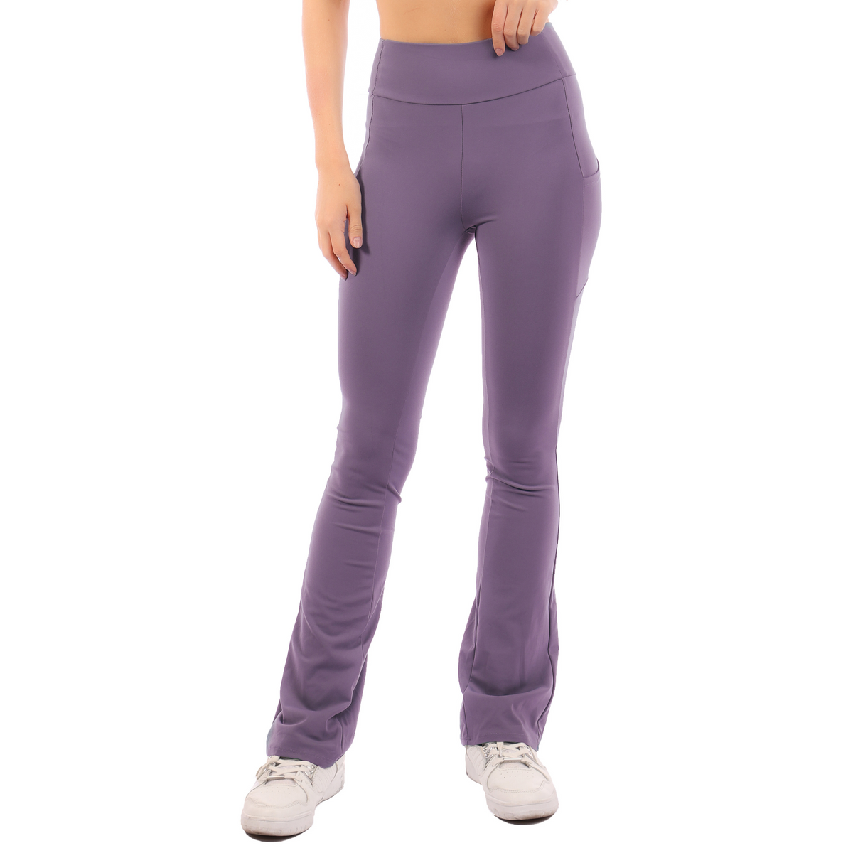 Soft Flare Butter Soft Pants Shadow Grey, Smoke, Steel Blue, Violet