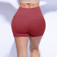 Highwaisted Butter Soft Shorts Black, Brick, Brown, Burgundy