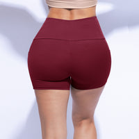 Highwaisted Butter Soft Shorts Black, Brick, Brown, Burgundy