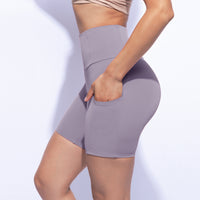 High Waisted Butter Soft Shorts Coral Pink, Lavender, Sage, Shadow Grey