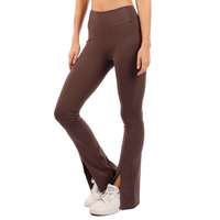 Front Slit hem pants in butter soft fabric Black, Brick, Brown, Burgundy