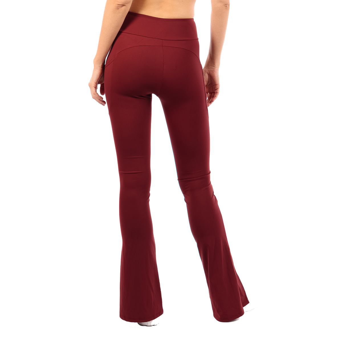 Front Slit hem pants in butter soft fabric Black, Brick, Brown, Burgundy