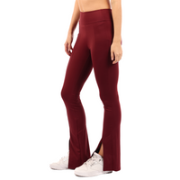 Front Slit hem pants in butter soft fabric Black, Brick, Brown, Burgundy