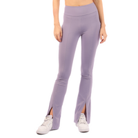 Front Slit High Waisted Butter Soft Pants Lavender, Coral Pink, Sage, Shadow Grey