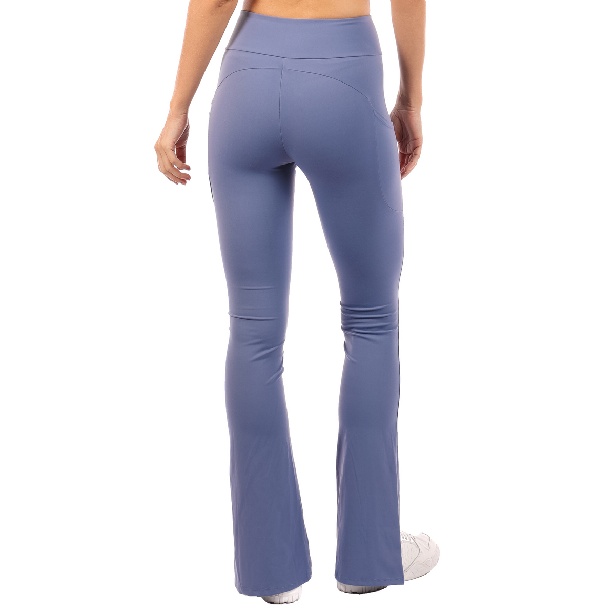 Front Slit Leggings Smoke, Steel Blue, Violet, White